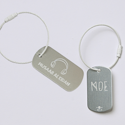 Headset Metal Bag Tag