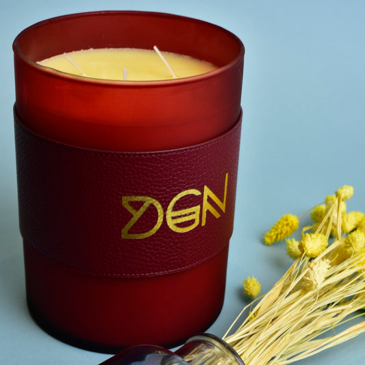 White Tea Mega Candle - Maroon