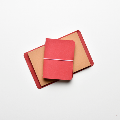 SaffianoNotebookCoralRed