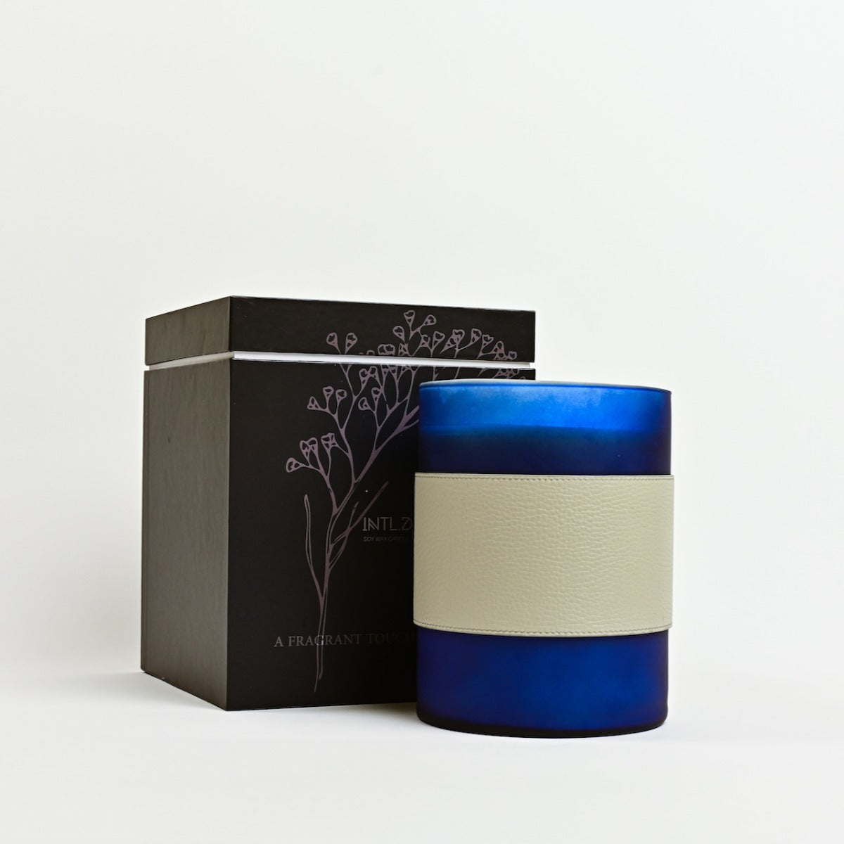 White Musk Mega Candle - Blue