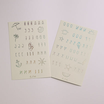 Holographic INTL.D Temporary Tattoos