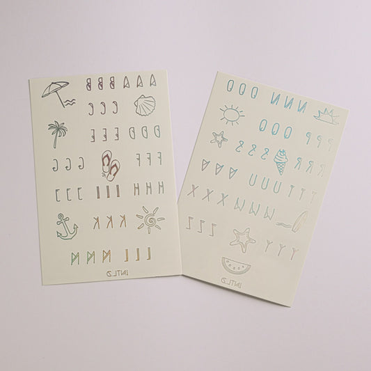 Holographic INTL.D Temporary Tattoos
