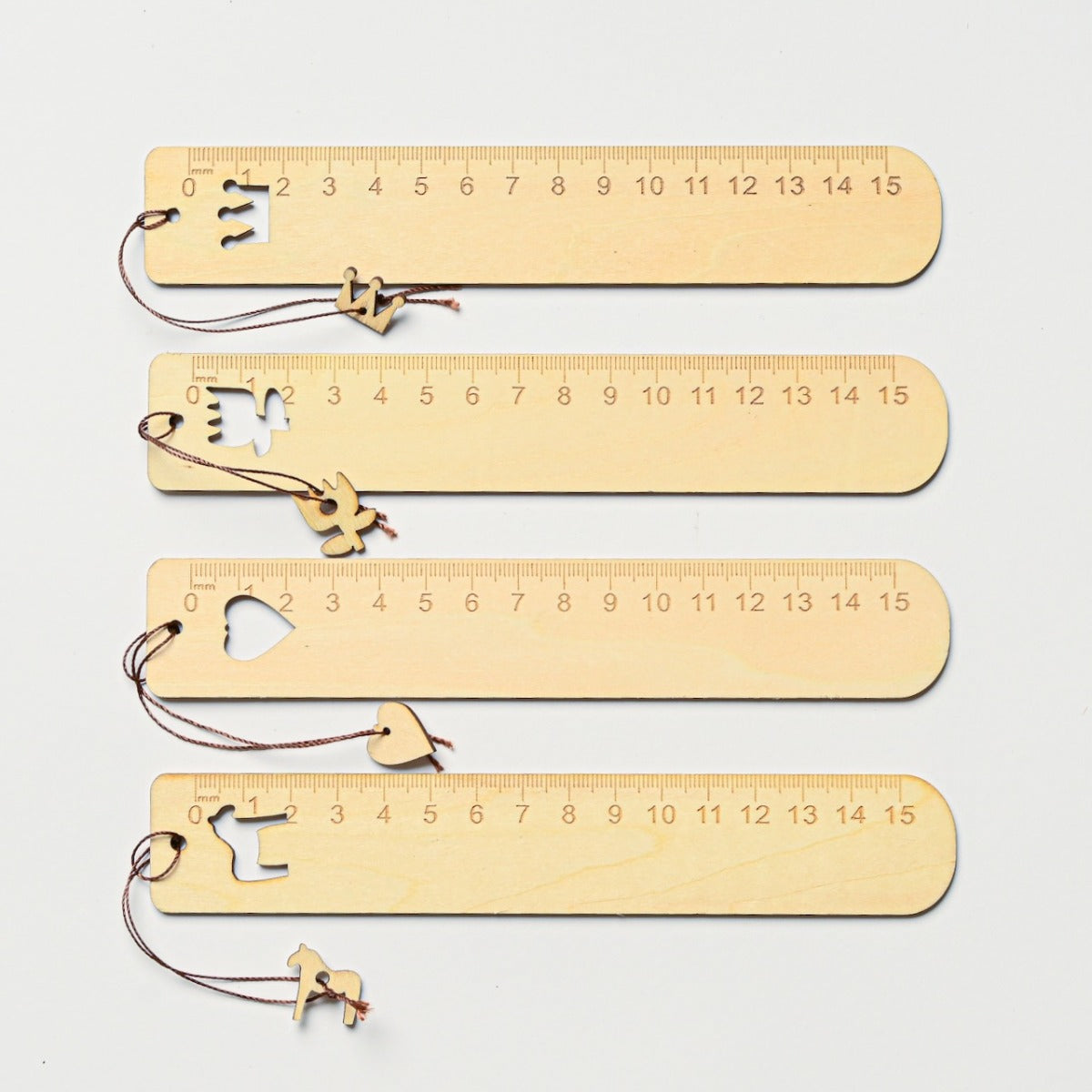 Motif Wooden Ruler
