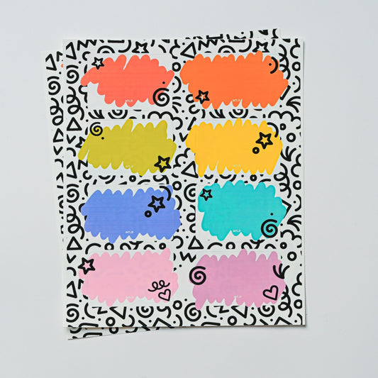 Regular Scribbles Label