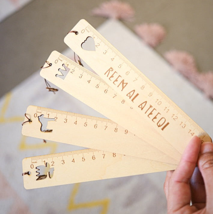 Motif Wooden Ruler