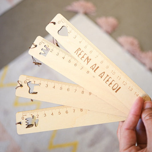 Motif Wooden Ruler