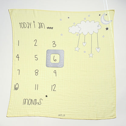 Clouds Milestone Blanket