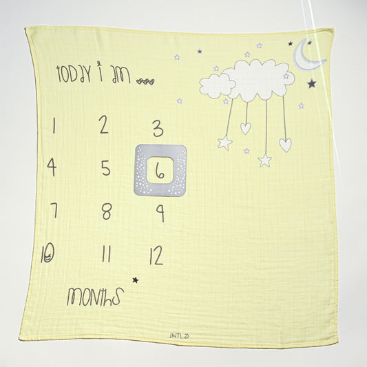 Clouds Milestone Blanket