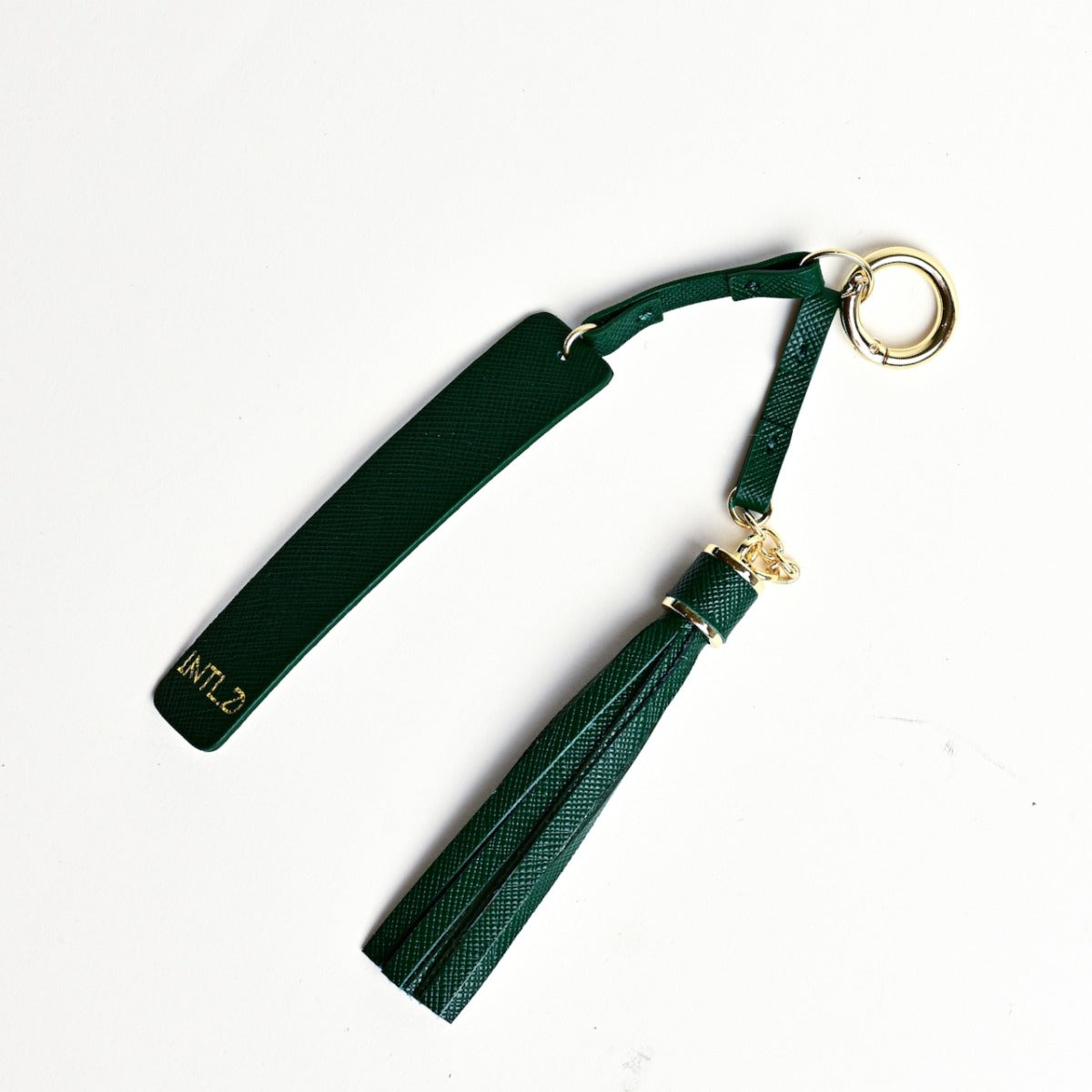 Saffiano Tassel Keychain