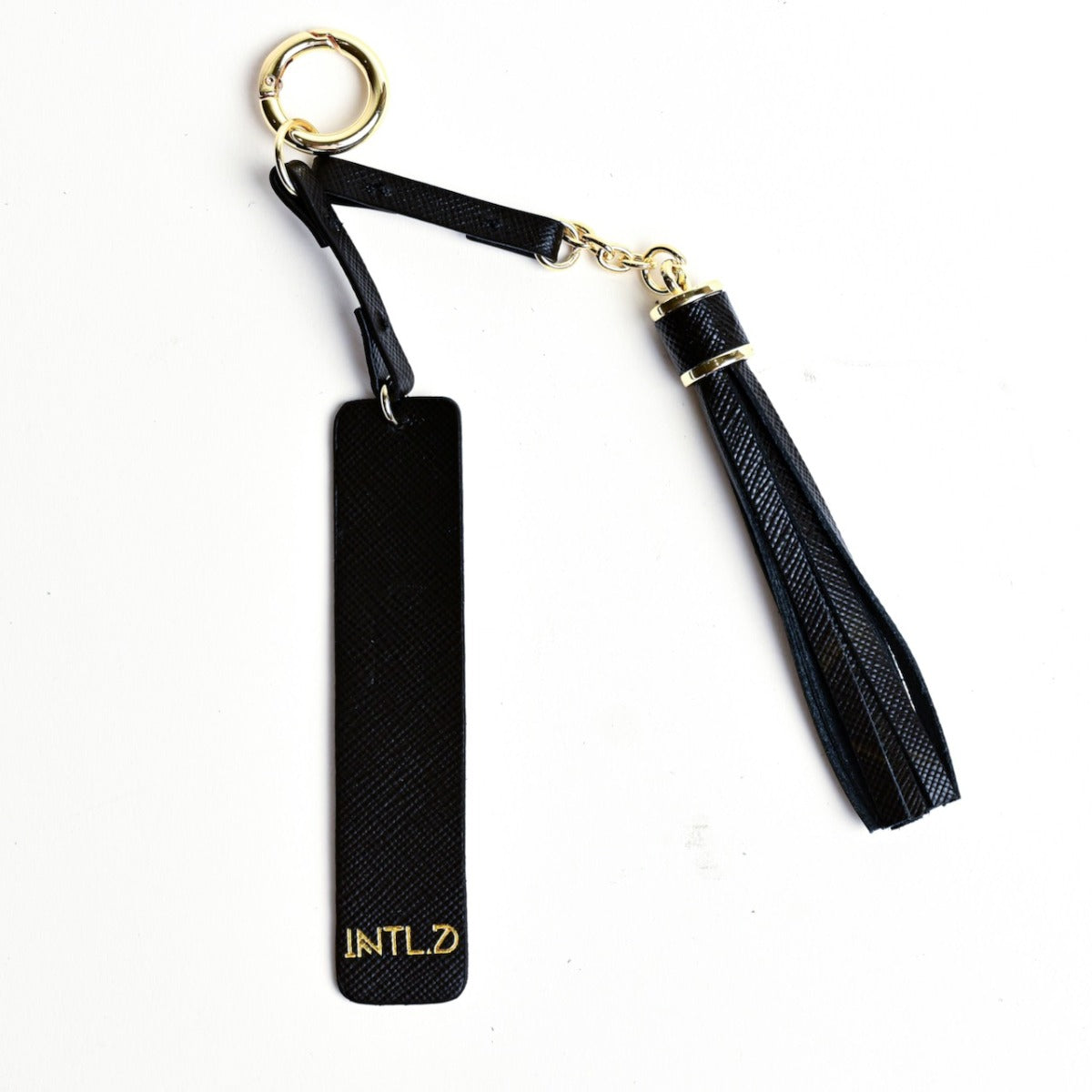 Saffiano Tassel Keychain