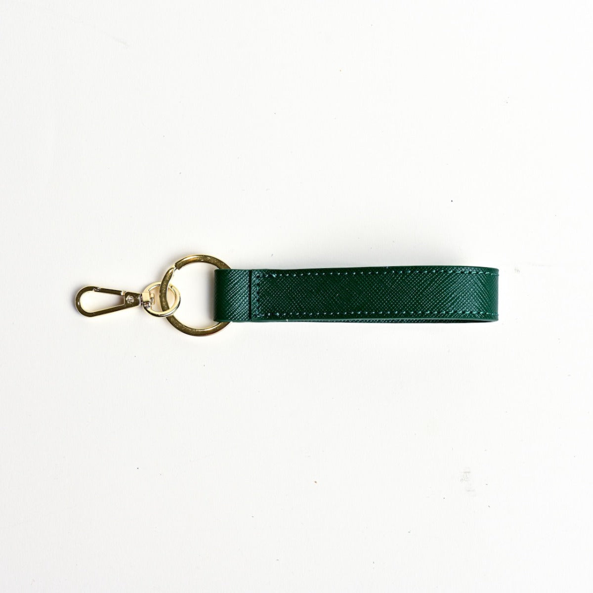 Saffiano Strip Keychain