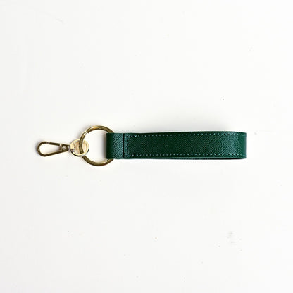 Saffiano Strip Keychain