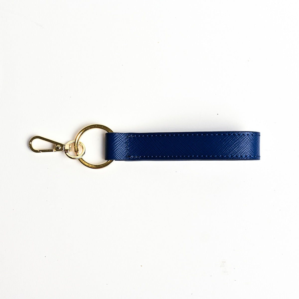 Saffiano Strip Keychain