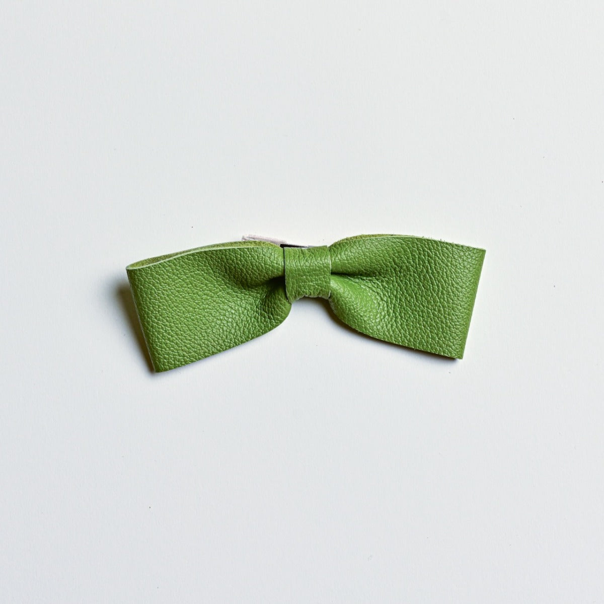 Leather Droopy Bow Clips
