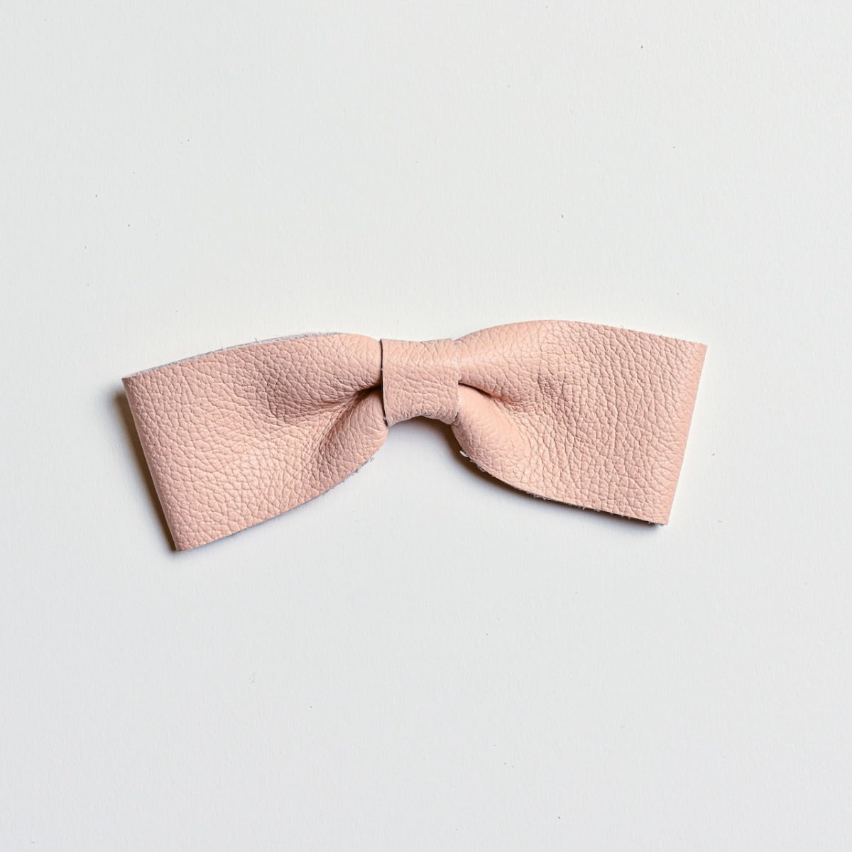 Leather Droopy Bow Clips
