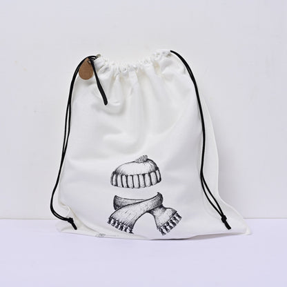 Cotton Drawstring Organizer- Large