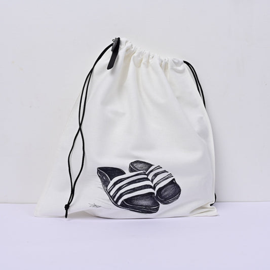 Cotton Drawstring Organizer- Large
