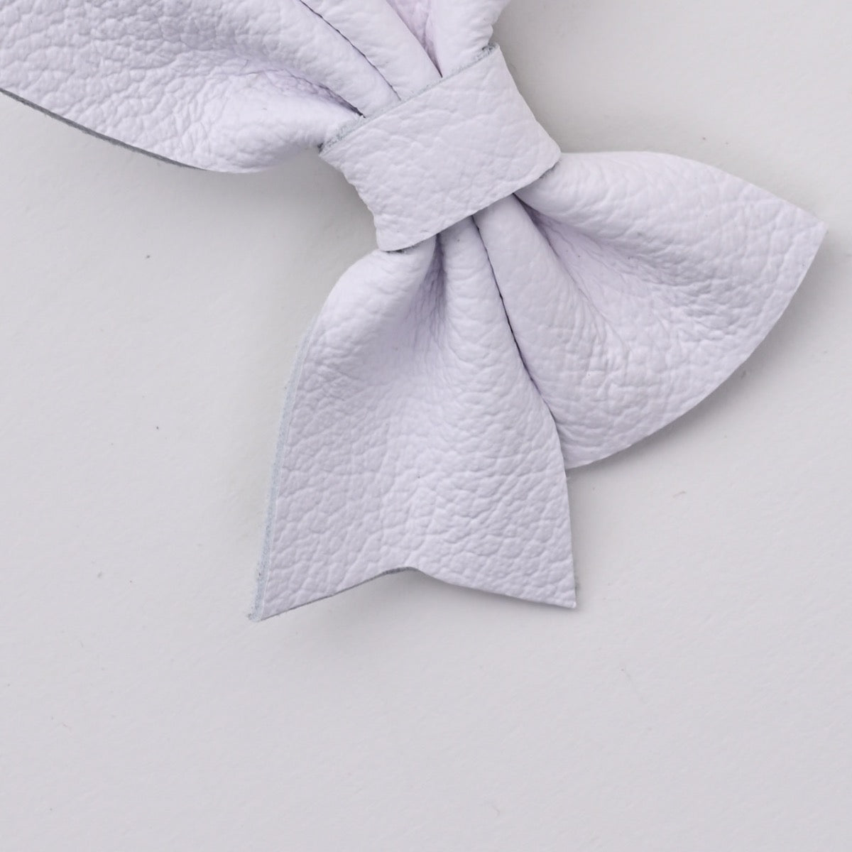 Leather Sailor Bow Clip