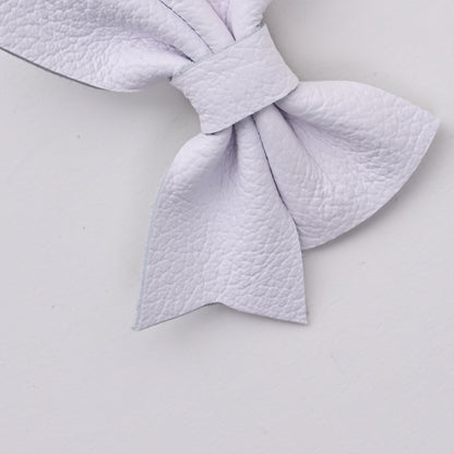 Leather Sailor Bow Clip