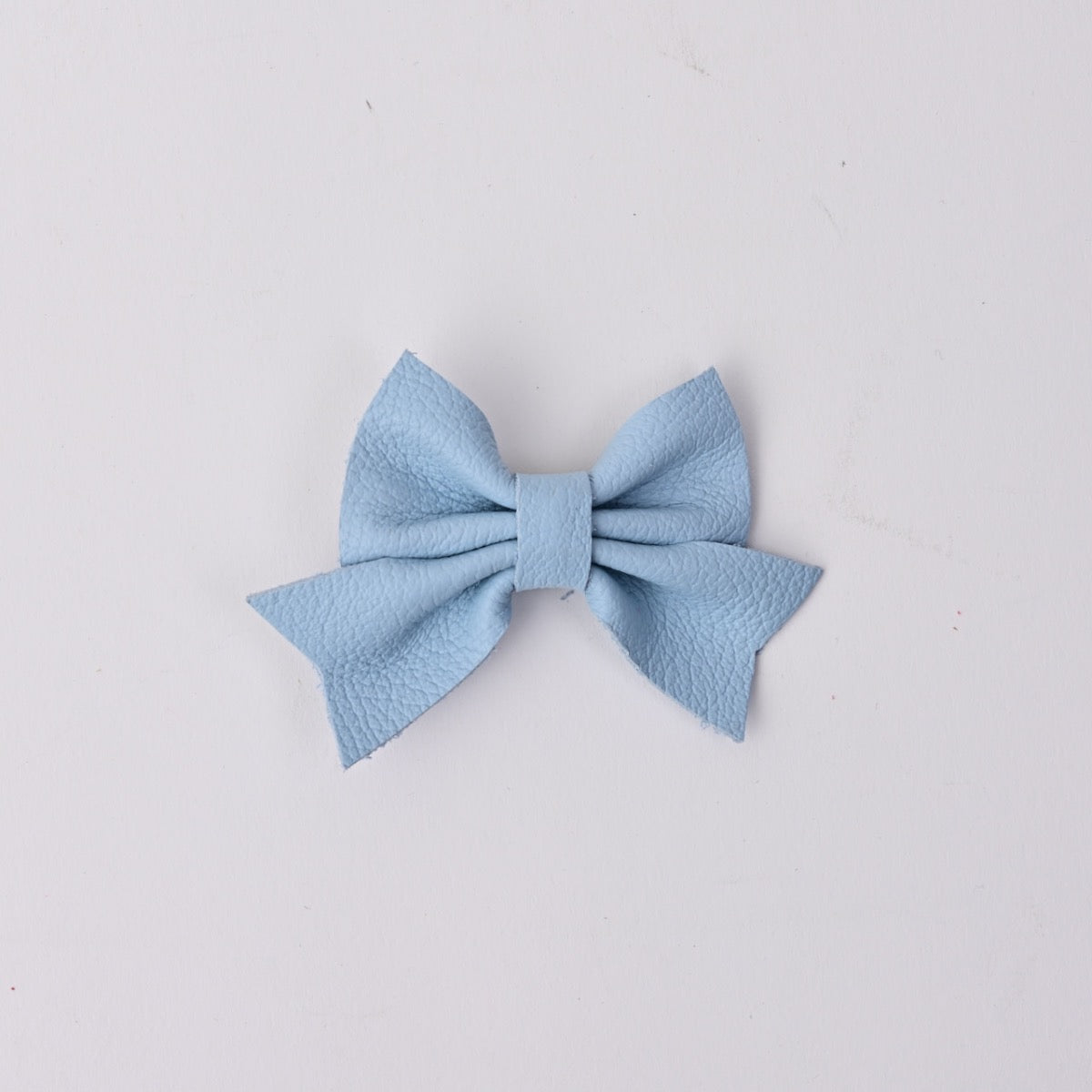 Leather Sailor Bow Clip