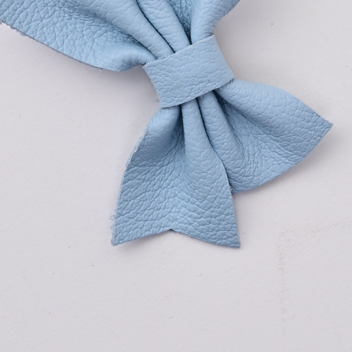Leather Sailor Bow Clip