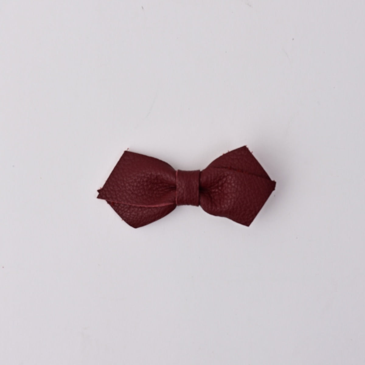 Leather Criss Cross Clip