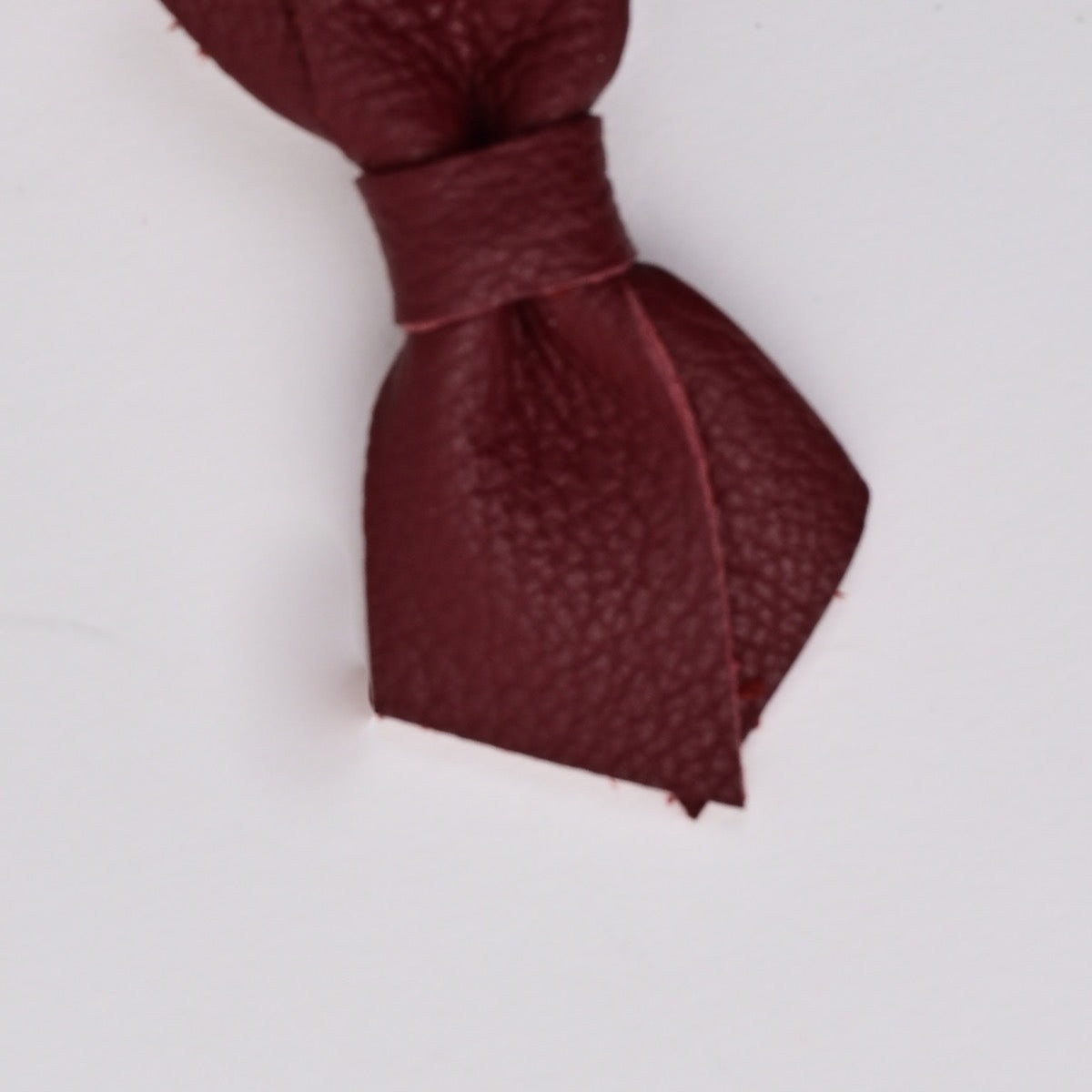 Leather Criss Cross Clip
