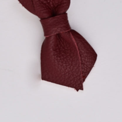 Leather Criss Cross Clip