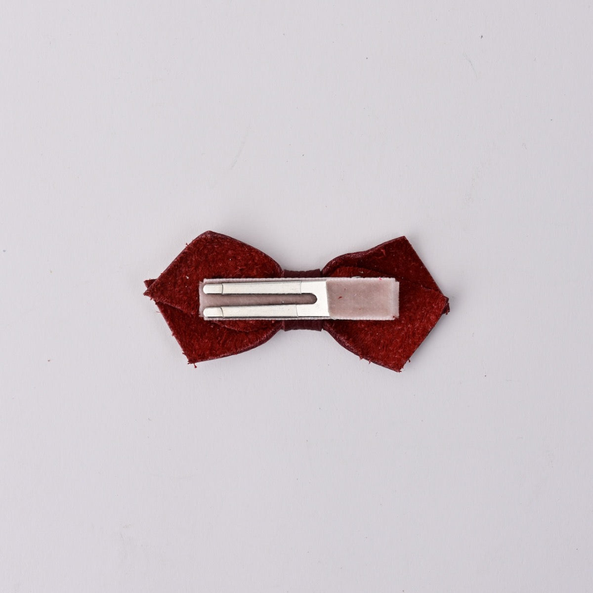 Leather Criss Cross Clip
